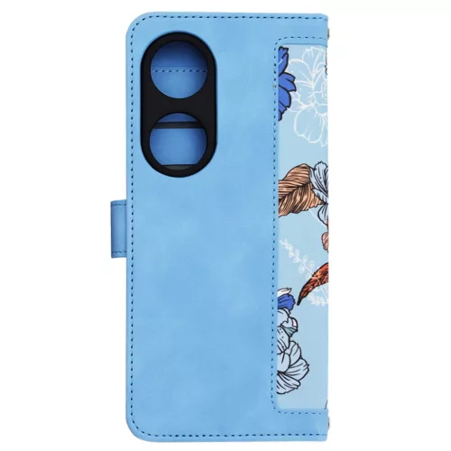 Techsuit - FlipCraft - Honor X7b / X7b 5G / 90 SMART - Vibráló Kék tok