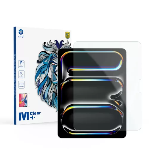 Lito - 2.5D Klasszikus Üveg Matt - iPad Pro 13 (2024) - Átlátszó üvegfólia