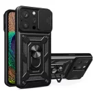 Techsuit - CamShield sorozat - iPhone 16 Pro - Fekete tok