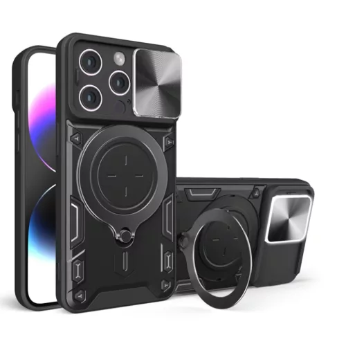 Techsuit - CamGuard Pro - iPhone 16 Pro - Fekete tok