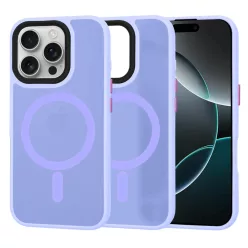   Techsuit - HaloFrost MagSafe sorozat - iPhone 16 Pro - Világoslila tok