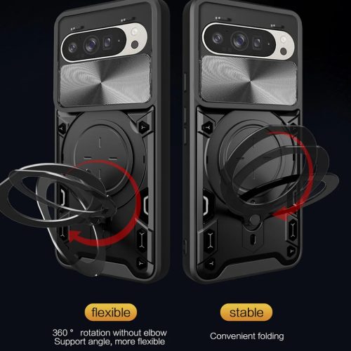 Techsuit - CamGuard Pro - Google Pixel 9 / 9 Pro - Piros tok