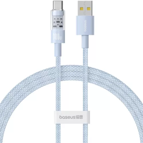 USB to Type-C, Super Fast Charging 100W, 2m Galaxy Blue Baseus - Data Cable Gem (P10373002311-01)