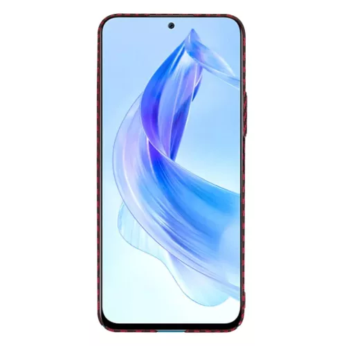 Techsuit - Karbonit SzálasHéj - Honor 90 Lite - Piros tok