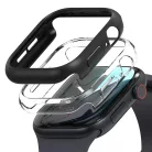 RINGKE SLIM 2-PACK APPLE WATCH 10/11 (46 MM) ÁTLÁTSZÓ & MATT FEKETE tok