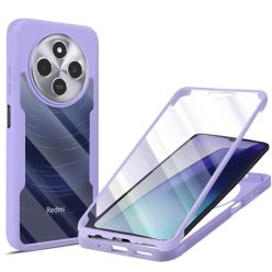   Techsuit - ColorVerse 360 Sorozat + Kijelzővédő - Xiaomi Redmi 14C / Poco C75 - Lila tok
