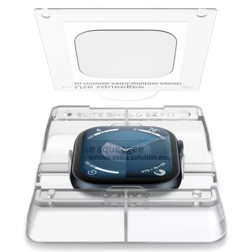 Apple Watch 10/11 (42 mm) Hibrid Üveg Spigen Elite Shield ”EZ Fit” 2-Pack Clear üvegfólia