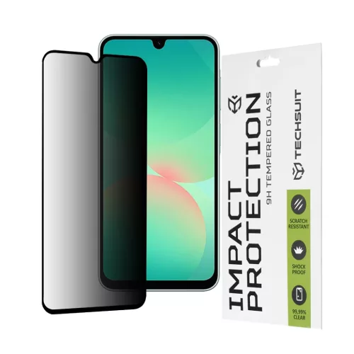 Techsuit - 111D Privacy Teljes Ragasztás - Samsung Galaxy A26 5G - Fekete üvegfólia