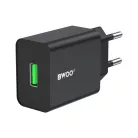 BWOO fali töltő CDA249 5V 2,4A USB-A, fekete