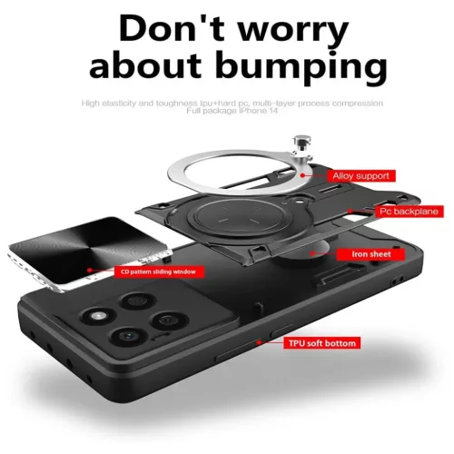 Techsuit - CamGuard Pro - Honor X8c - Piros tok