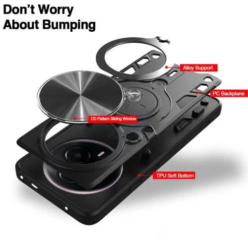 Techsuit - CamGuard Pro - Realme 14 Pro+ - Fekete tok