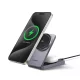 Ugreen - Vezeték nélküli töltő 2 az 1-ben W706 (45023) - MagSafe, iPhone-hoz, Apple Watch-hoz, AirPods-hoz, USB-C, 20W, 3A, Qi2, MPP - Fekete