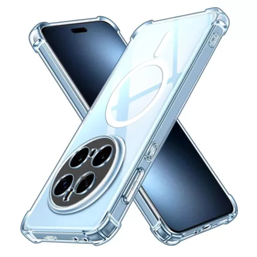 Honor Magic7 Pro Átlátszó Techsuit Ütésálló Átlátszó Szilikon MagSafe tok