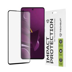   Techsuit - 111D Teljes Borítású / Teljes Ragasztású Üveg - Xiaomi Poco M7 Pro 5G - Fekete üvegfólia