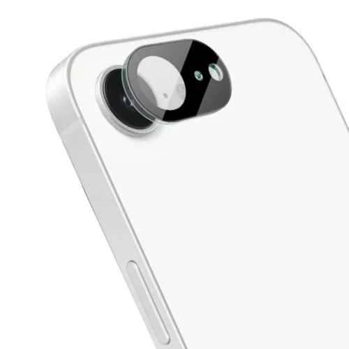 Techsuit - Teljes Kameravédő Üveg - iPhone 16e/17e - Fekete üvegfólia