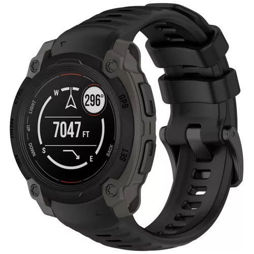 Techsuit - 22 mm-es óraszíj (W076) - Garmin Instinct E 40 mm - Fekete
