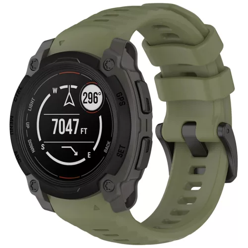 Techsuit - 22 mm-es óraszíj (W076) - Garmin Instinct E 40 mm - Zöld