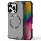 Techsuit - HoneyComb Pajzs MagSafe - iPhone 16 Pro - Fekete tok