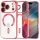 iPhone 17 Pro Max Techsuit - Luxury Crystal MagSafe - Piros tok