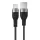 USB to Type-C 1,2 m Acefast Data Cable (C11-04) Mágneses Feltekerhető, Gyors Töltés, Állítható Hosszúság, 3A - Fekete