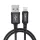 USB to Lightning 2.4A Fekete Acefast Data Cable (C4-02) - Gyors Töltés, Alumínium Ötvözet, 1.8m