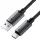 Acefast USB Type-C adatkábel (C19-04), gyors töltés, 3A, hajlítás-álló, nejlonszövés, 1,2 m - fekete