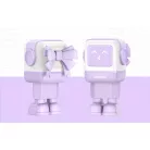 Fali töltő Ugreen Nexode RG (Robot GaN), 2x USB-C + USB, 65W (lila)