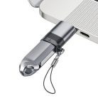 Adapter (J8) - Type-C to USB, 10Gbps adatátvitel, 27W, gyors töltés - Fém Szürke Acefast