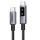 UGREEN L509 USB-C - USB-C kábel, 100W, 5A, 0.5m, Szürke