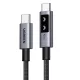 UGREEN L509 USB-C - USB-C kábel, 100W, 5A, 0.5m, Szürke
