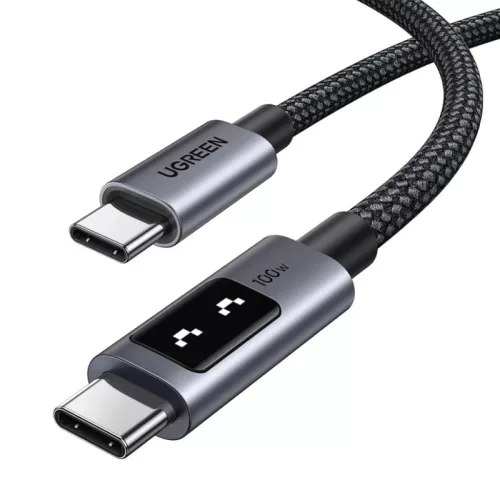 USB-C - USB-C kábel UGREEN L509, 100W, 5A, 3m, Szürke