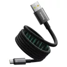 Data Cable Tungsten Gold Baseus (P10319805111-02) - Type-C to USB, Szuper Gyors Töltés, 100W, 480Mbps, 1m - Fekete