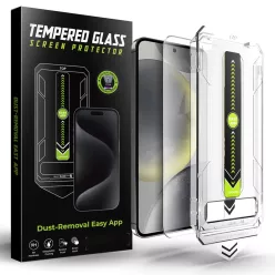   Samsung Galaxy S25 Plus / Galaxy S24 Plus - Techsuit TitanGlass CrystalHD - Átlátszó Képernyővédő üvegfólia