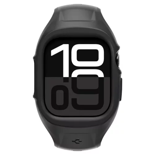Apple Watch 10/11 (46 mm) Matt fekete Spigen Liquid Air Pro tok