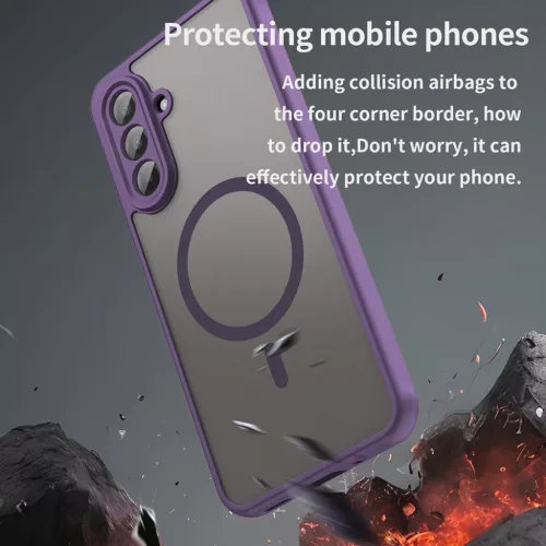 Samsung Galaxy A17 5G Techsuit - HaloFrost II MagSafe - Purple tok