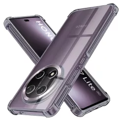   Honor Magic7 Lite / X9c Füst Fekete Techsuit Ütésálló Átlátszó Szilikon tok