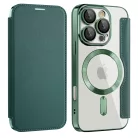 Techsuit - SmartMag Könyvtok - iPhone 16 Pro - Zöld tok