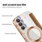 Techsuit - SmartMag Könyv Tok - Samsung Galaxy A15 4G / A15 5G - Barna tok