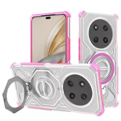   Honor Magic7 Lite / X9c - Techsuit - Carbon Shield PRO - Rózsaszín Átlátszó tok