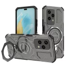 Techsuit - Carbon Shield PRO - Honor 200 Lite - Füst Fekete (telefontokhoz) tok