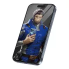 Blueo - Törésálló Üveg - iPhone 14 Pro / iPhone 15 / iPhone 16 - Fekete üvegfólia