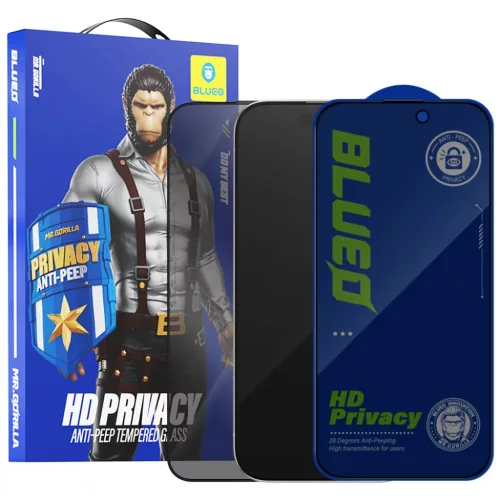 iPhone 15 Pro Fekete Blueo - Anti-Peep Üveg üvegfólia