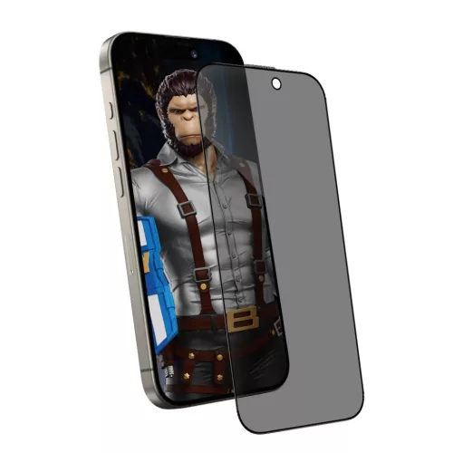 iPhone 15 Pro Fekete Blueo - Anti-Peep Üveg üvegfólia