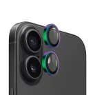 Blueo - Eredeti Fém Keretes Lencsevédő (2 darab) - iPhone 16 / iPhone 16 Plus - Színes üvegfólia