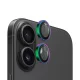 Blueo - Eredeti Fém Keretes Lencsevédő (2 darab) - iPhone 16 / iPhone 16 Plus - Színes üvegfólia