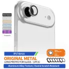 iPhone 17 Air Fekete Blueo Original Metal Frame Lens Glass üvegfólia