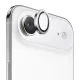 iPhone 17 Air Ezüst Gyémánt Blueo - Original Fémkeretes Lencseüveg üvegfólia