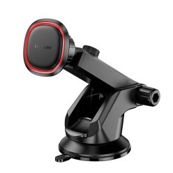  Borofone autós tartó BH125 Roman, mágneses, szélvédőre, fekete-piros