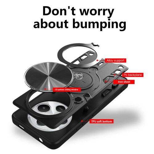 Techsuit - CamGuard Pro - Xiaomi Redmi 14C / Poco C75 - Kék tok