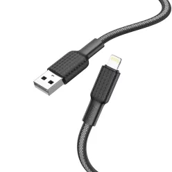 Lightning USB kábel Hoco 2,4A 1 m X69 fekete-fehér